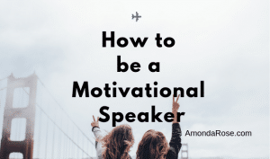 two woman in front of a bridge, holding their hands, forming peace sign, how to be a motivational speaker