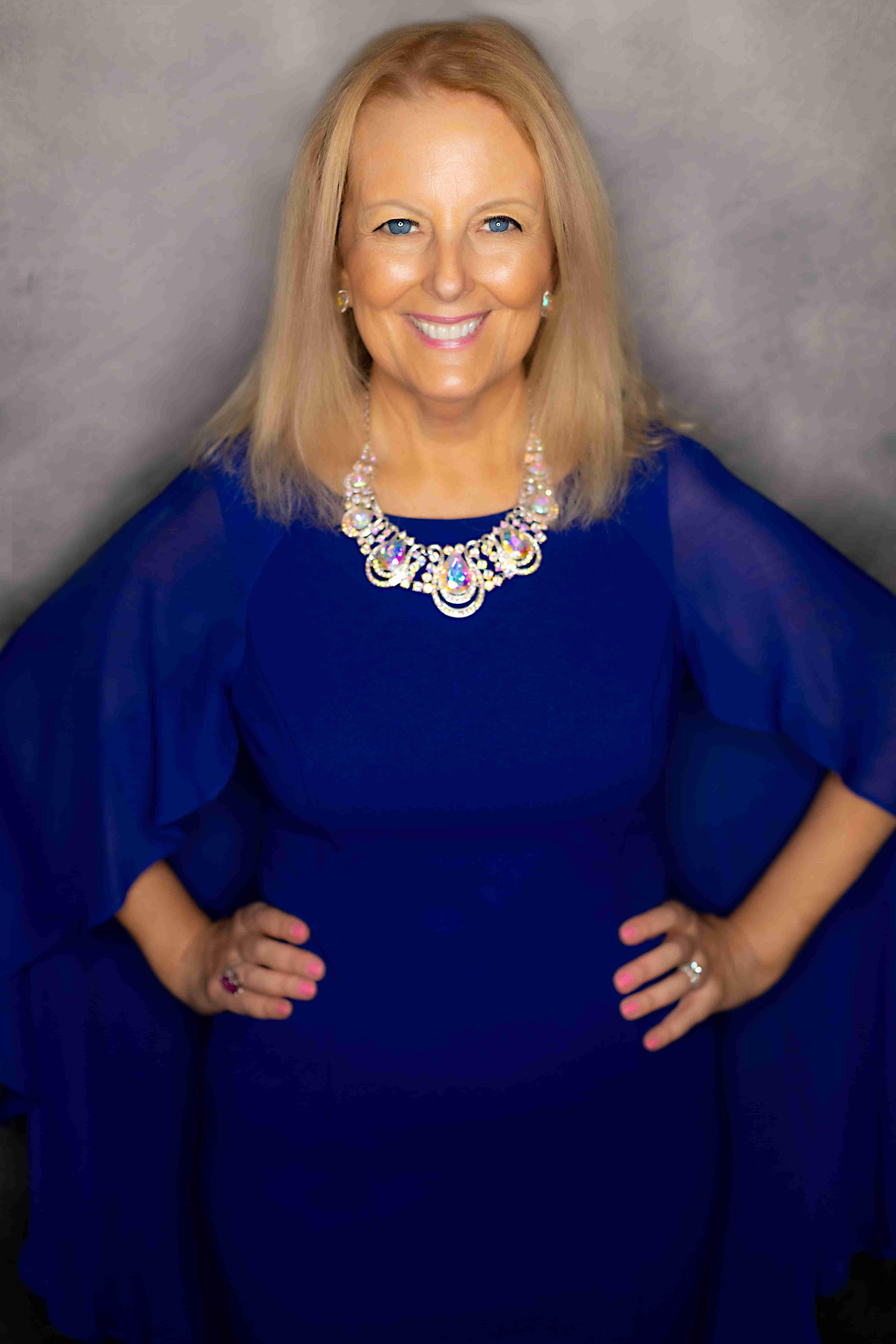 AmondaRose Igoe Blue Cape Dress 2 (1)